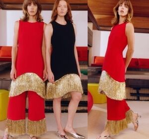 Simon Miller Red Dress And Pant SET